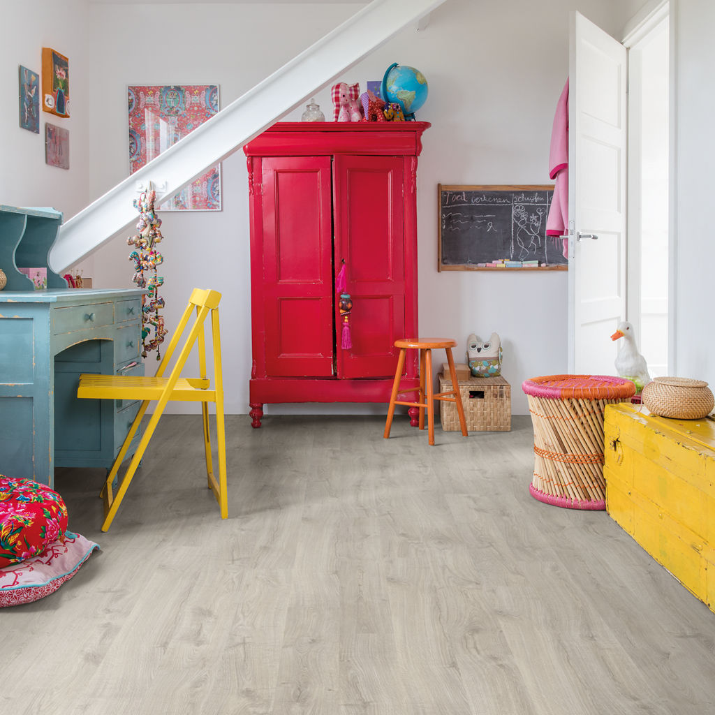 Stratifié Chêne Newcastle gris EL3580 - Quick-Step